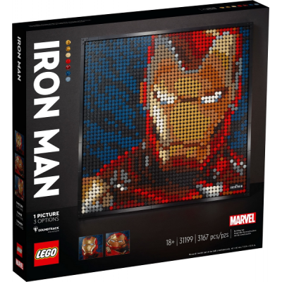 LEGO Art Iron Man de Marvel Studios 2021